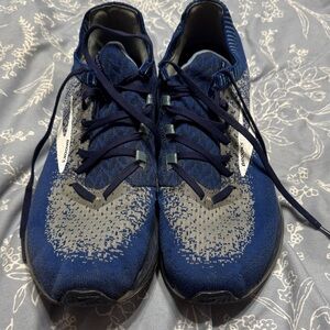 Brooks Navy and Light Gray Athletic Sneakers